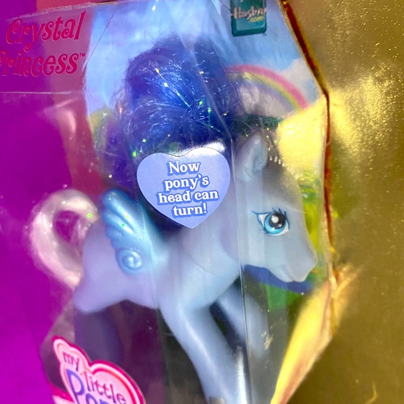 MY LITTLE PONY G3 NWT VTG 2005 CRYSTAL PRINCESS PEGASUS WINGED PONY SILVER GLOW - Picture 9 of 16